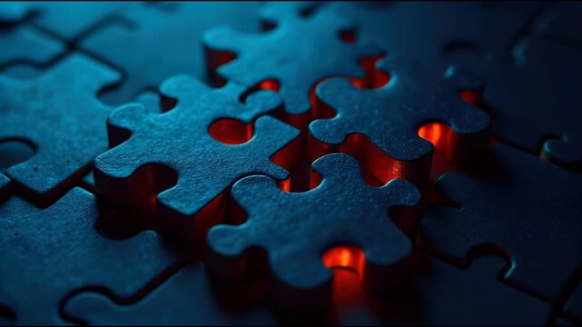 A close-up of a puzzle piece, suitable for use in designs about problem-solving, learning, and fun