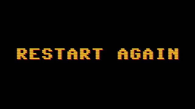 Restarting a game or process, signifying a fresh start and the opportunity to try again, especially in the context of video games