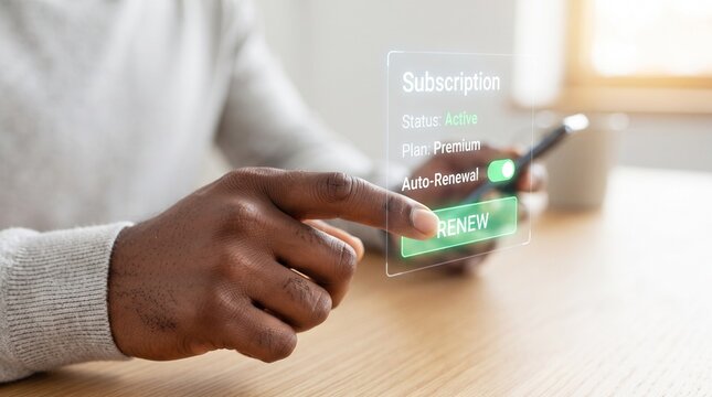 Person interacting with futuristic augmented reality touchscreen interface projecting from smartphone screen at wooden desk smartphone projection digital technology touchscreen interaction
