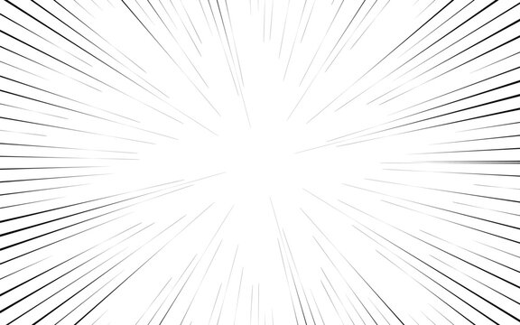 Comic book action lines. Speed ​​lines. Manga frames. Cartoon backgrounds.