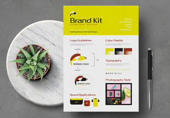 Modern Brand Kit Design Template