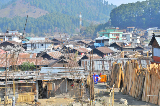 The Apatani people village ethnic group who live in the Ziro valley of Arunachal Pradesh's Lower Subansiri region in India