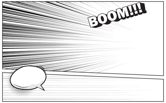 comic abstract scene page background
