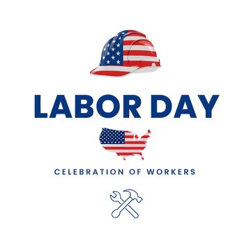 American Happy Labor Day, Poster or Banner Happy Labor Day