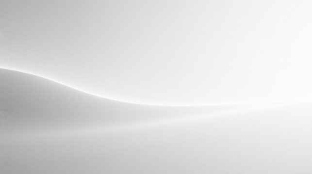 Minimalist White Abstract Wave and Smooth Curve Background