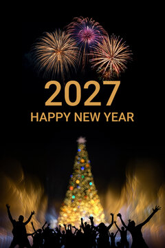 Happy New Year holiday congratulations
