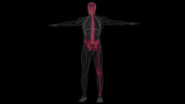 Polyostotic Paget's disease of bone is a chronic skeletal disorder affecting multiple bones, characterized by abnormal bone remodeling that can lead to enlarged, weakened, or misshapen bones in 4K UHD