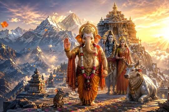 Sacred Shiva Shakti & Ganpati Festival &ndash; Maha Shivratri, Ganesh Chaturthi, Gauri Pujan, Hartalika Teej & Navratri, celebrating Lord Shiva, Parvati, Ganesha and divine energy