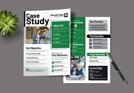 Business Case Study Design Template Layout