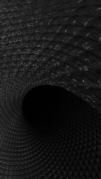 3d Abstract black background. Low poly triangle. 3d rendering illustration not AI