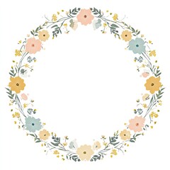 Fototapeta premium Floral Wreath