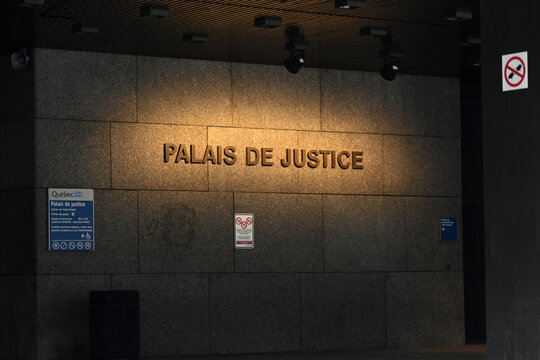 Montreal, Quebec, Canada - June 26, 2026: The Palais de justice a courthouse in Montreal, QC, Canada.
