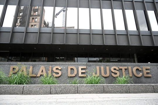 Montreal, Quebec, Canada - June 26, 2026: The Palais de justice a courthouse in Montreal, QC, Canada.