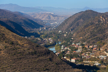 Kura River in the Caucasus Mountains near the town of Mtskheta, Georgia © Pavel