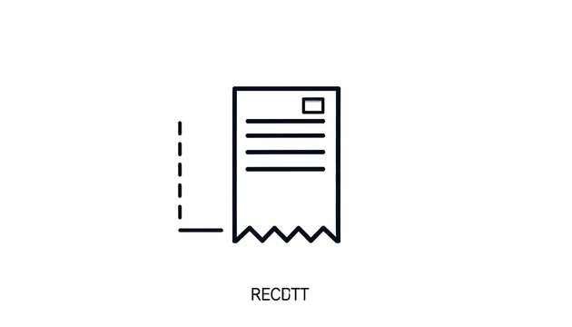 Minimalist line art electricity meter icon.