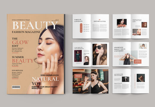 Minimal Fashion Magazine Template Layout
