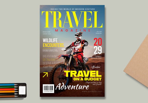 Modern Fashion Magazine Cover Template