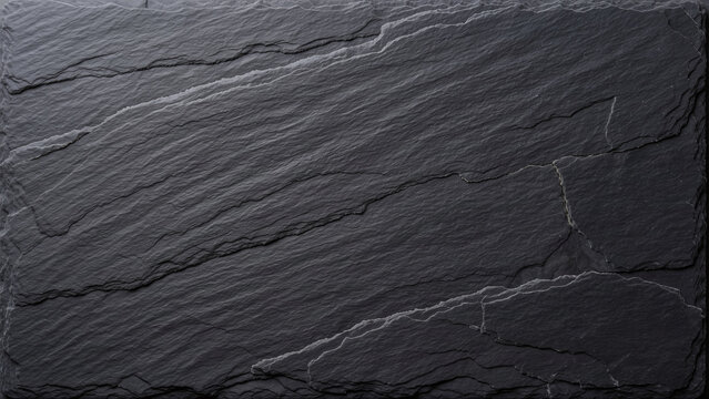 Dark grey natural slate stone background with rough textured surface