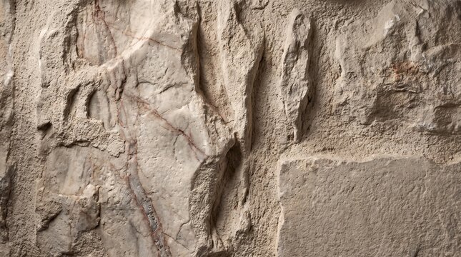 Abstract natural stone background with rough texture, cracks, and reddish veins