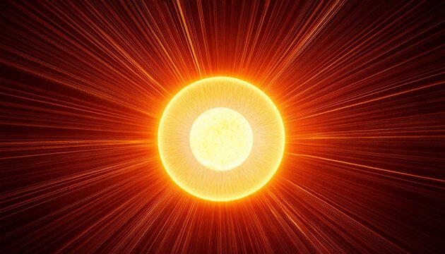 Fond D Ecran D Un Soleil Eclatant Orange Et Jaune R Ia Generative