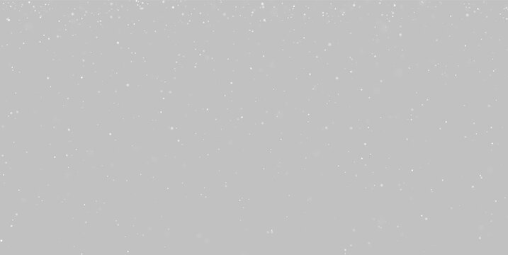 White snowflakes fall densely against a completely black backdrop. The snow varies in size and appears softly blurred in some areas. This scene is perfect for winter, cold, or.