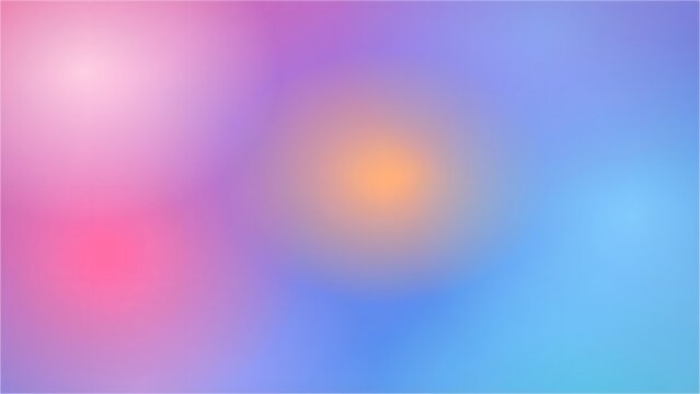 Vibrant soft blur pastel gradient background featuring pink, purple, orange, and sky blue hues for UI design.