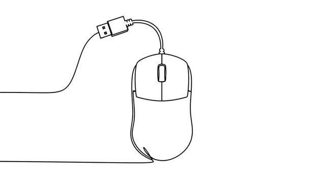 Minimalist one line drawing of a person from behind