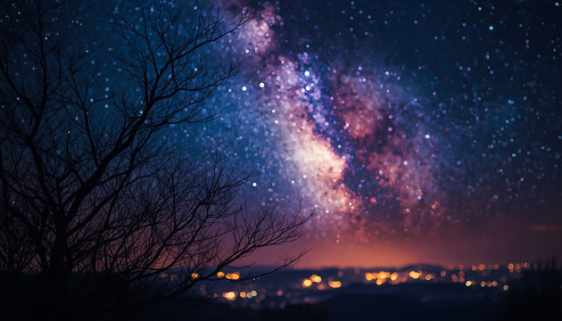 星降る夜の街