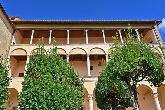 Pienza, Palazzo Piccolomini a Pienza, Val d'Orcia, Toscan