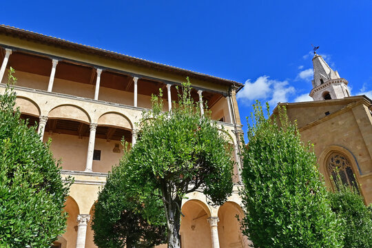 Pienza, Palazzo Piccolomini a Pienza, Val d'Orcia, Toscan