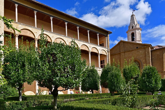 Pienza, Palazzo Piccolomini a Pienza, Val d'Orcia, Toscan