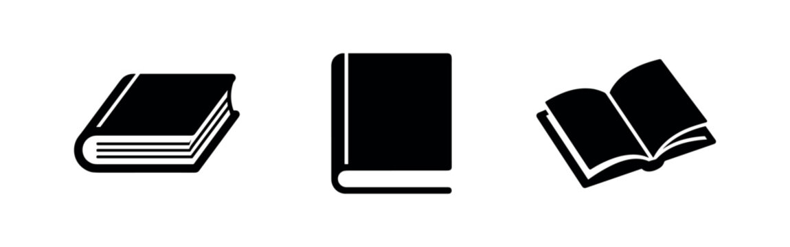 Different views of book icons including open and closed versions
