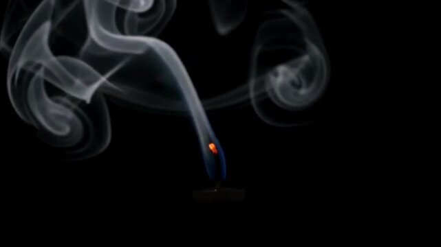 Candle Flame Extinguishing with Rising Smoke