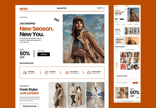 Fashion Newsletter Template