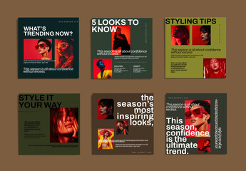 Fashion Trend Social Media post Modern Fashion Design