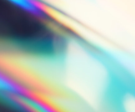 Abstract photo background of blurred refraction light. Bright pastel colors