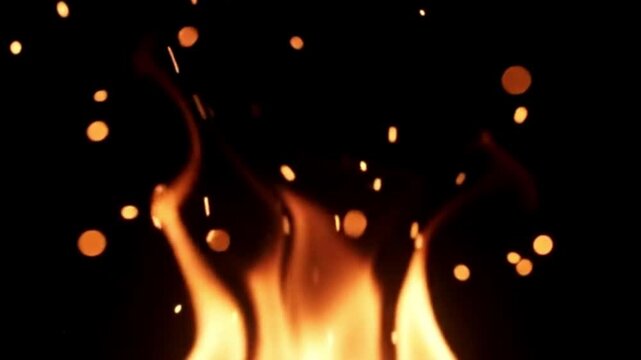 Campfire Heat Shimmer and Floating Ember Atmosphere