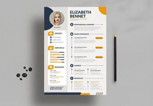Resume Template Layout
