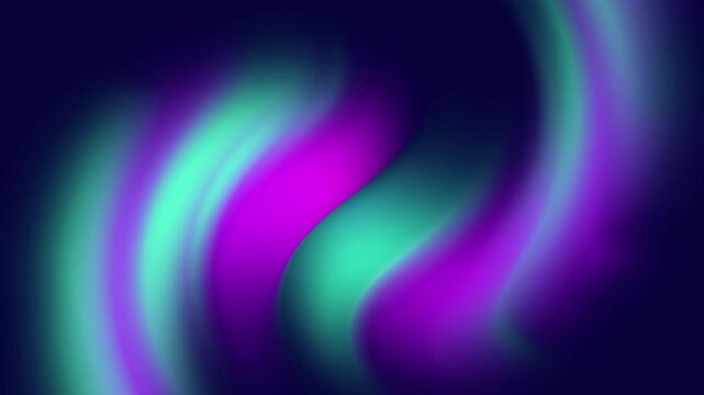 Abstract creative motion green and violet curve stripe on dark blue background. Video animation Ultra HD 4k footage.