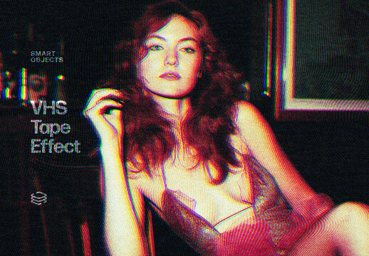 VHS Tape Effect For Poster And Social Media Design