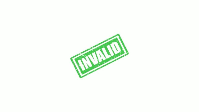 Green Invalid Rubber Stamp Impression Repeating Pattern Isolated on a Clean White Background for Design