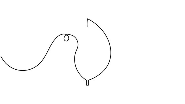Animated green energy lightning bolt inside a leaf sign continuous one line drawing moving on white background minimalist natural electricity generation symbol animation