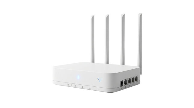 Wireless Wi-Fi Router  white background 