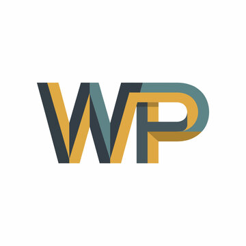 This striking logo effectively combines the letters W and P, using modern colors and shapes to convey creativity and professionalism in branding and marketing.