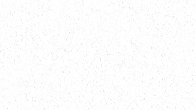 Rain texture overlay with falling water drops pattern on white background for design projects
