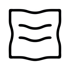 Obraz premium Wavy Paper Icon