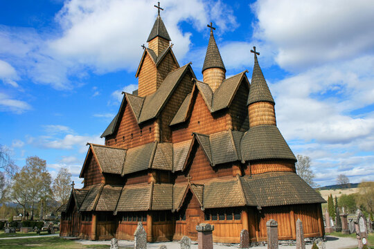 Heddal Stave Church in Telemark, Norway
