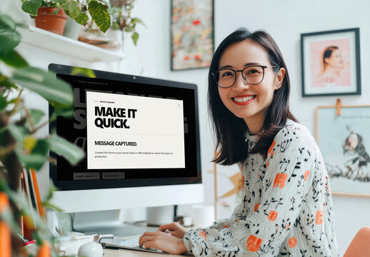 Computer Screen Mockup Template