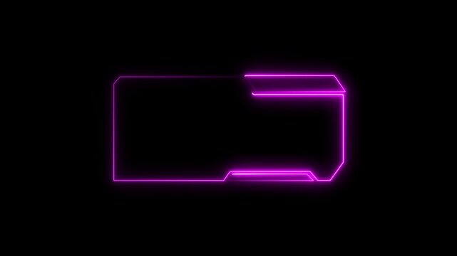Advanced HUD frame outlines complex information system parameters. Futuristic HUD frame highlights modern presentation graphic elements. Cyber security layout with HUD frame.4k video animation
