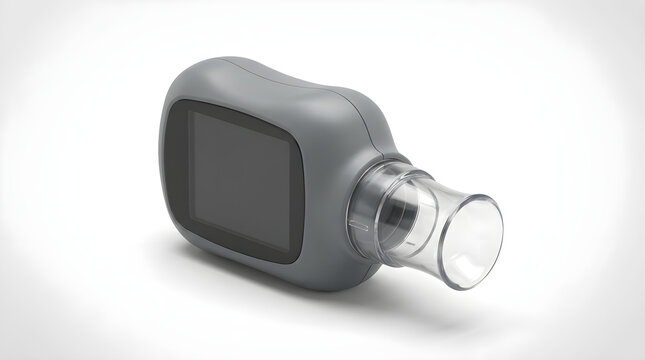 Portable spirometer with blank screen